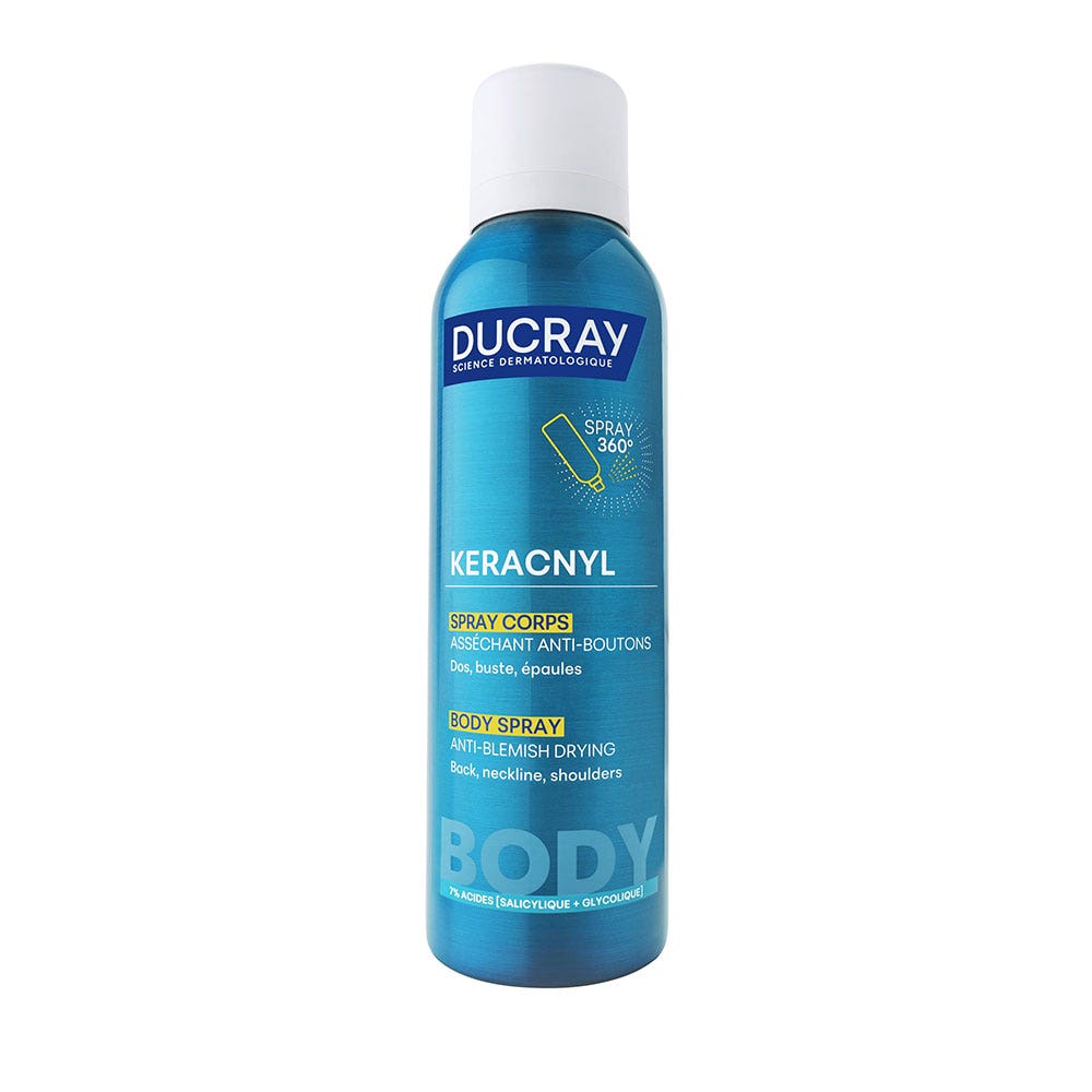 Ducray Keracnyl Drying body spray for spots 150 ml (5.07fl oz)
