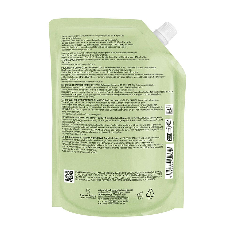 Ducray Dermatological protective shampoo 400ml (13.53fl oz)