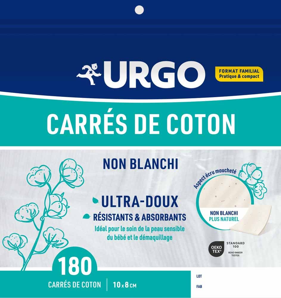 Urgo Cotton square 10x8cm x180