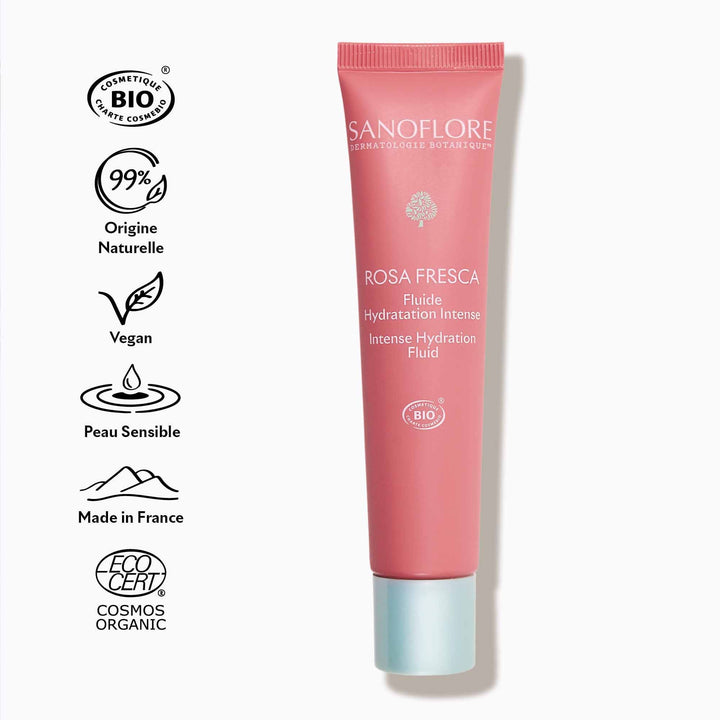 Sanoflore Rosa Fresca Intense organic hydration fluid 40 ml (1.35fl oz)