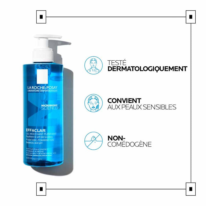 La Roche-Posay Effaclar Effaclar Purifying Foaming Gel Oily Skin with Acne Tendency 400ml (13.52fl oz)