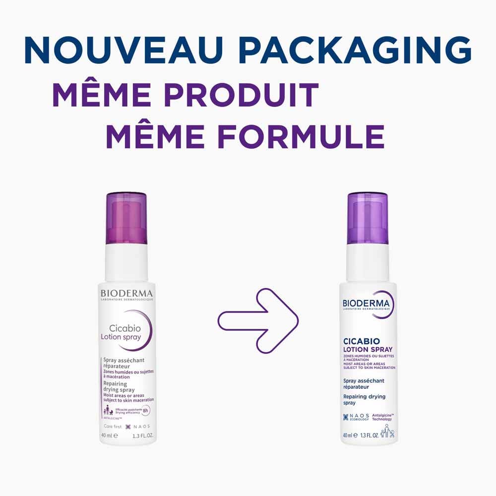 Bioderma Cicabio Lotion Spray Reparateur Cicabio Peaux Abimees Et Irritees Bioderma Peaux abîmées 40ml (1.35fl oz)