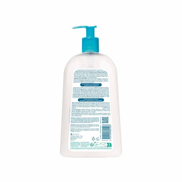 Bioderma Abcderm Baby and child wash cream old Cream Nourishing cleanser 1L (33.81fl oz)