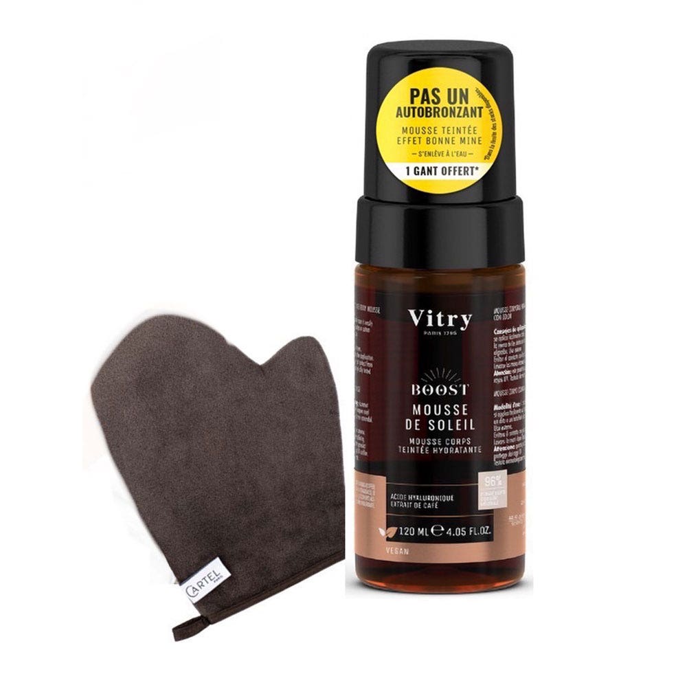 Vitry Boost Sun cream with free glove tinted hydrating 120 ml (4.06fl oz)
