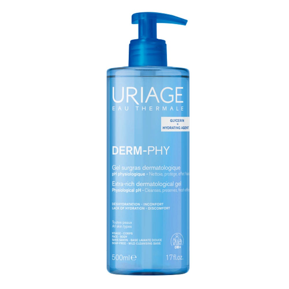 Uriage Hygiene Super fat dermatological shower gel for sensitive skin 500ml (16.91fl oz)