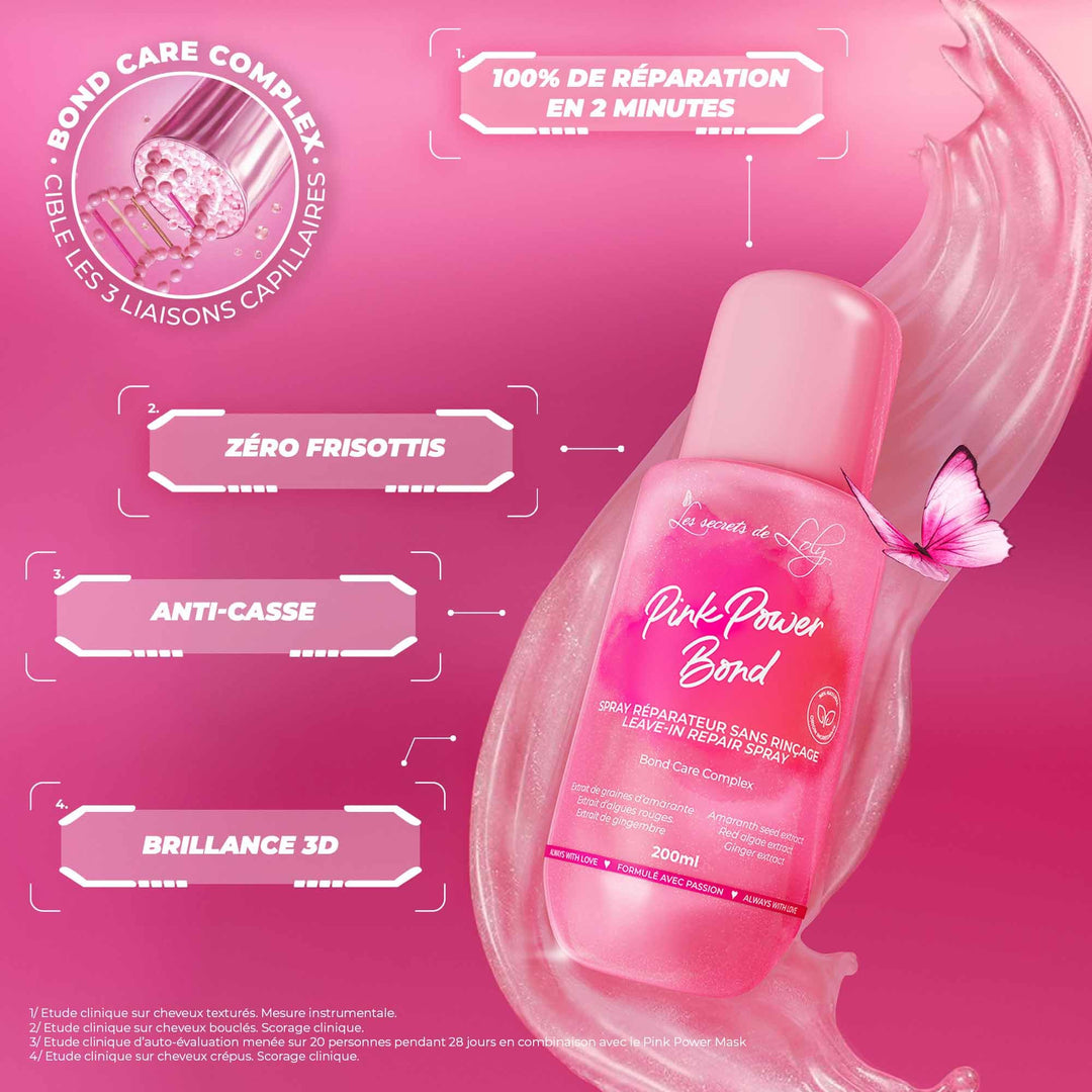 Les Secrets de Loly Pink Power Bond Repair No-Rinse Spray 200 ml (6.76fl oz)