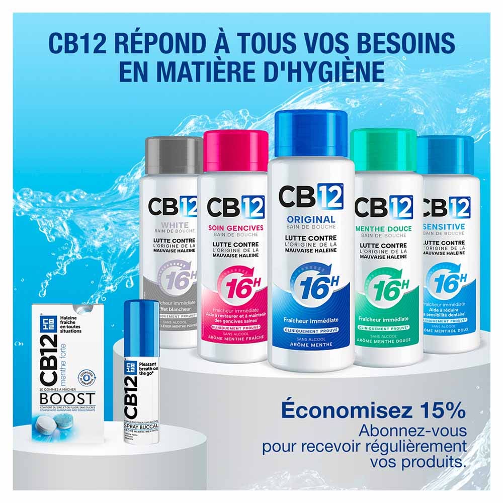 Cb12 Boost White Fresh Breath & Whitening Chewing Gums 10 units