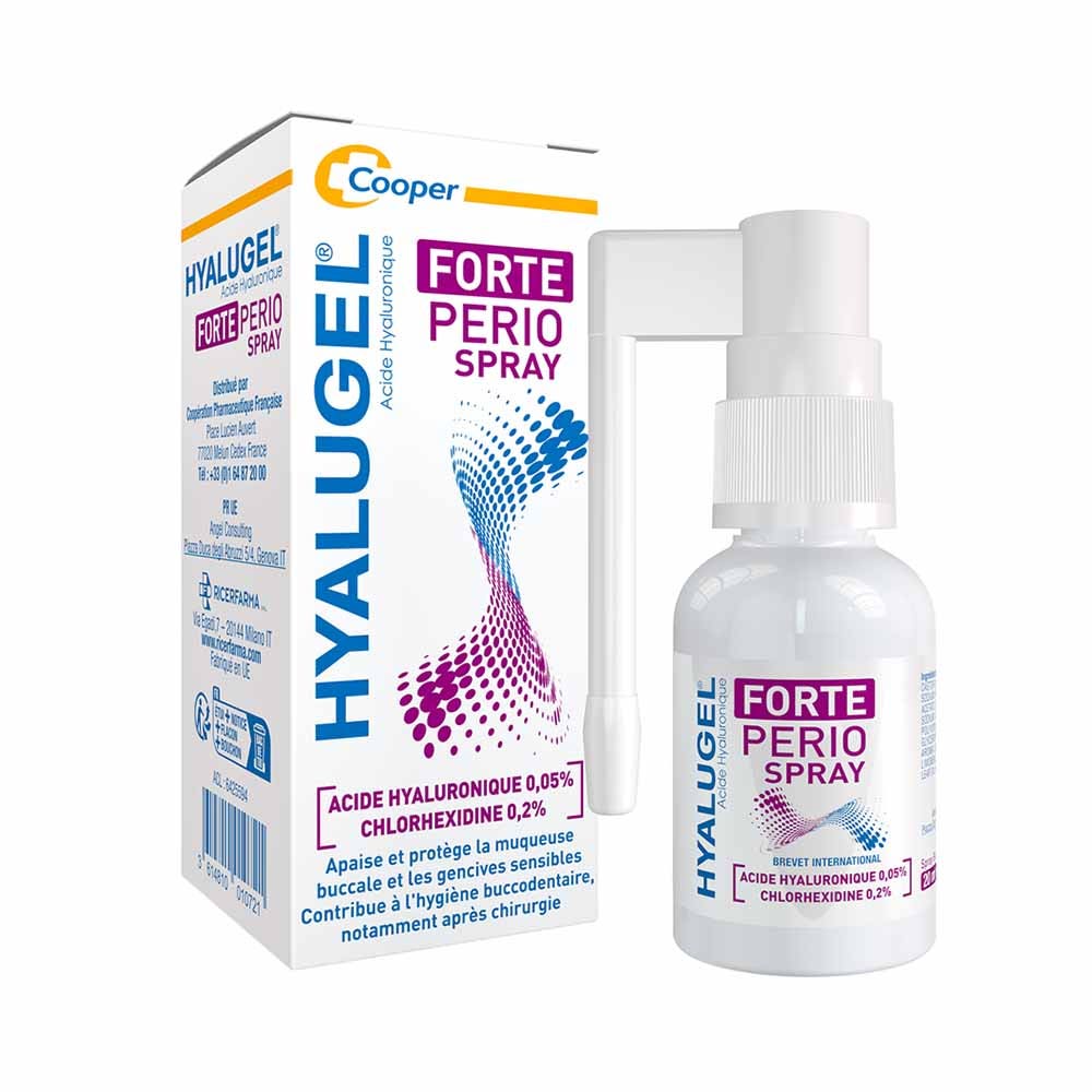 Hyalugel Forte Perio sanitising mouth spray 20 ml (0.68fl oz)