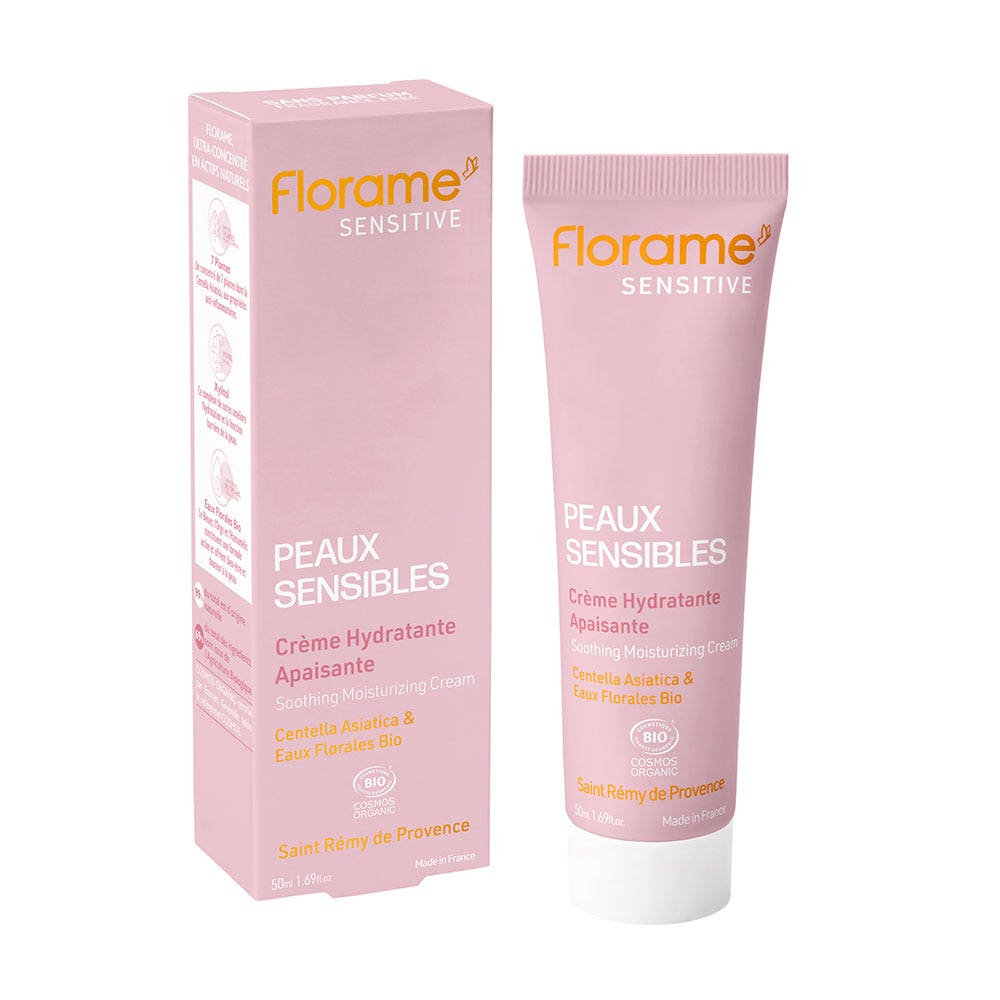 Florame Organic soothing moisturising cream for sensitive skin 50 ml (1.69fl oz)