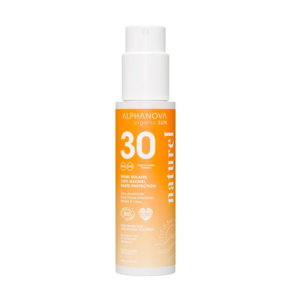 Alphanova Organic Sun Organic SPF30 sunscreen monoi fragrance 125 g (4.41oz)