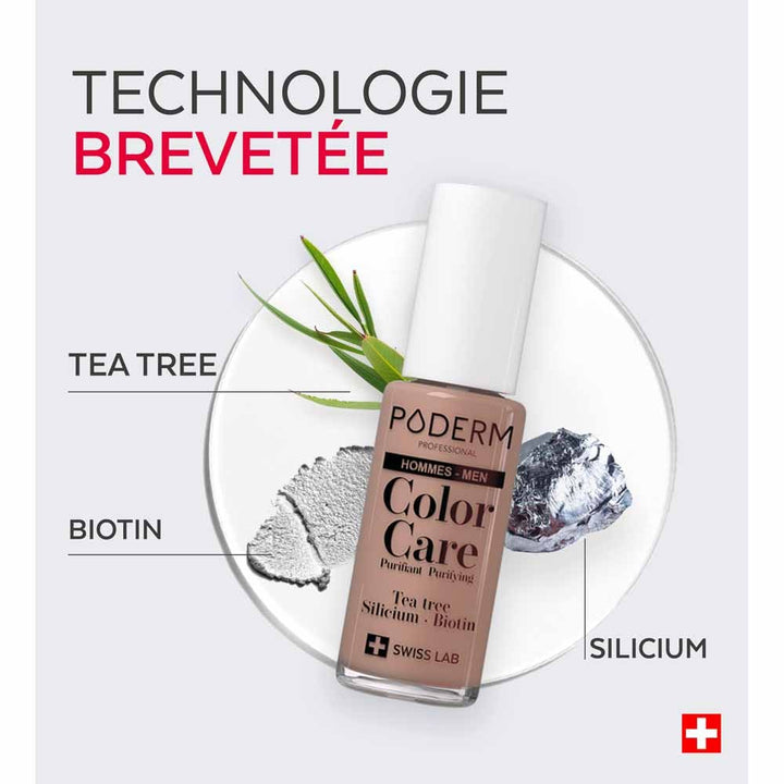 Poderm Color Care Tea Tree Illusion Men Care Nail Polish 8ml (0.27fl oz)