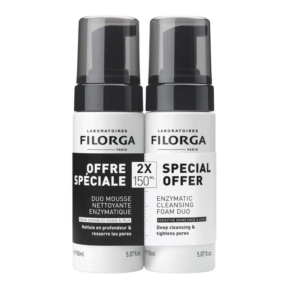 Filorga Skin-Prep Cleansing Foam Duo 150ml x2 (5.07fl oz x2)