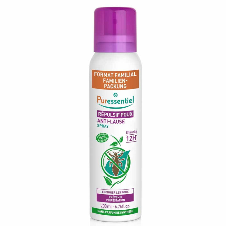 Puressentiel Anti-Lice Lice Repellent Spray Family Size 200 ml (6.76fl oz)