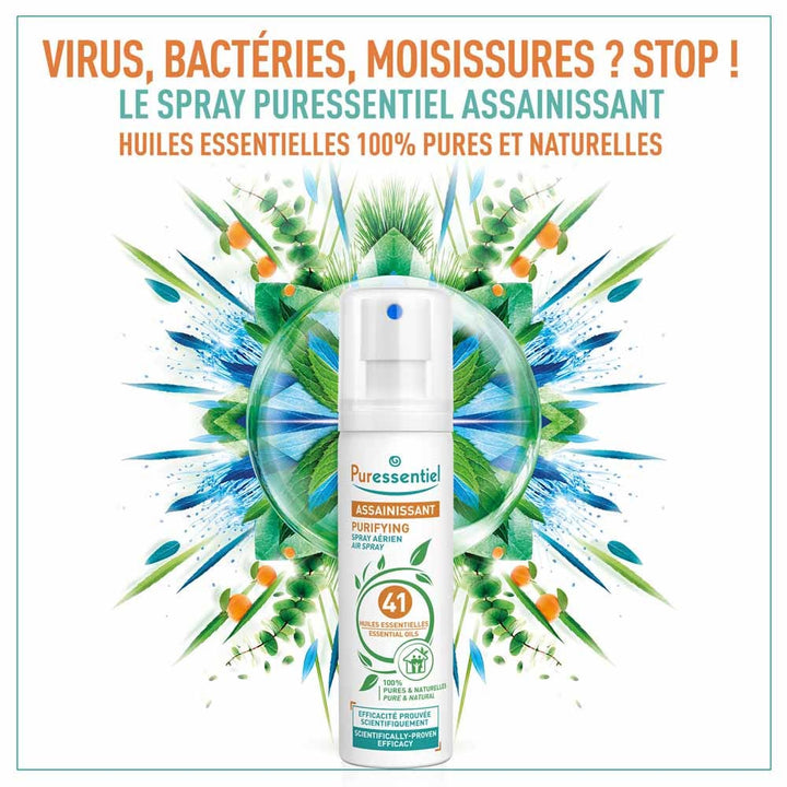 Puressentiel Sanitizing Purifying Spray With 41 Essential Oils 75ml (2.54fl oz)