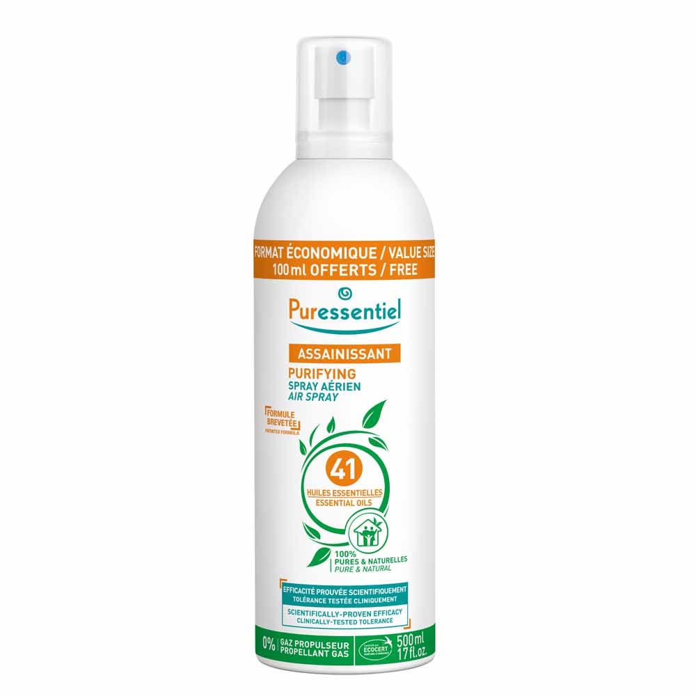 Puressentiel Sanitizing Purifying Air Spray With 41 Essentials Oils 500ml (16.91fl oz)