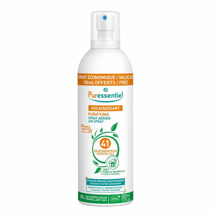 Puressentiel Sanitizing Purifying Air Spray With 41 Essentials Oils 500ml (16.91fl oz)