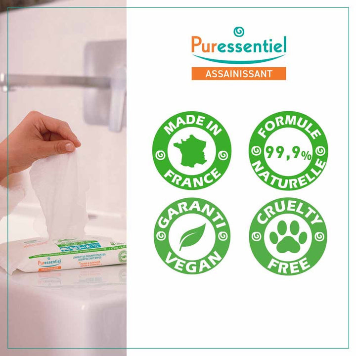 Puressentiel Bioes Disinfectant Wipes x32