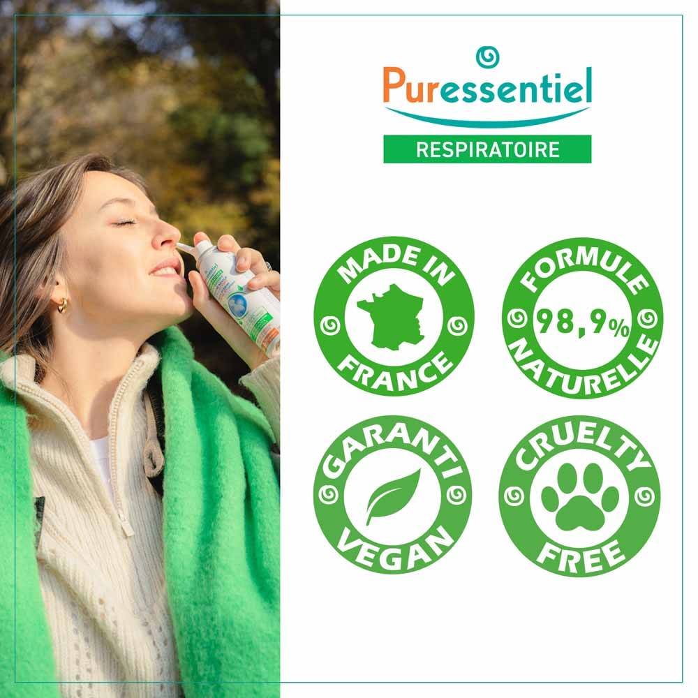 Puressentiel Respiratory Hygiene Nasal Spray Baby Water and Aloe Vera 120ml (4.06fl oz)
