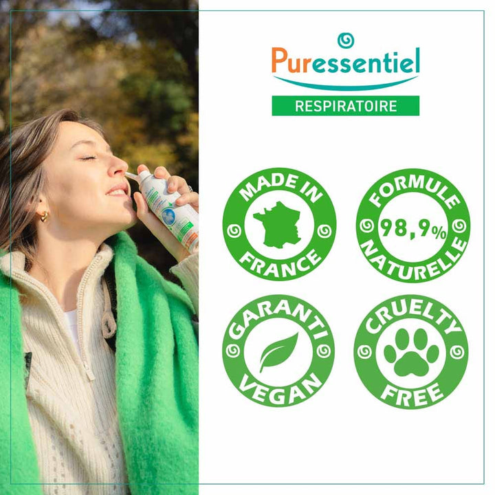Puressentiel Respiratory Hygiene Nasal Spray Baby Water and Aloe Vera 120ml (4.06fl oz)