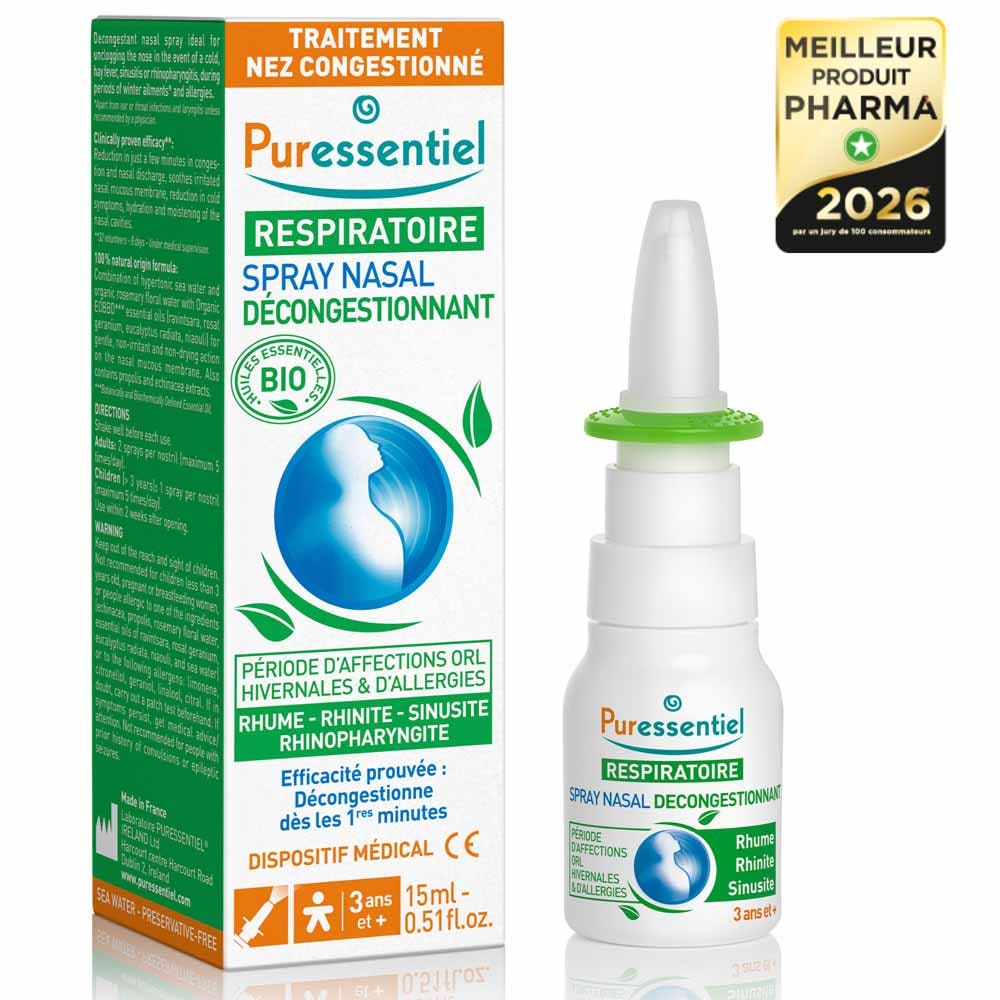 Puressentiel Respiratory Nasal Breathing Spray 15ml (0.51fl oz)
