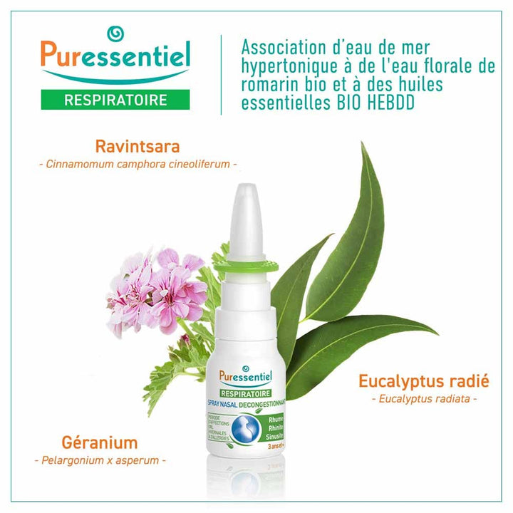 Puressentiel Respiratory Nasal Breathing Spray 30ml (1.01fl oz)