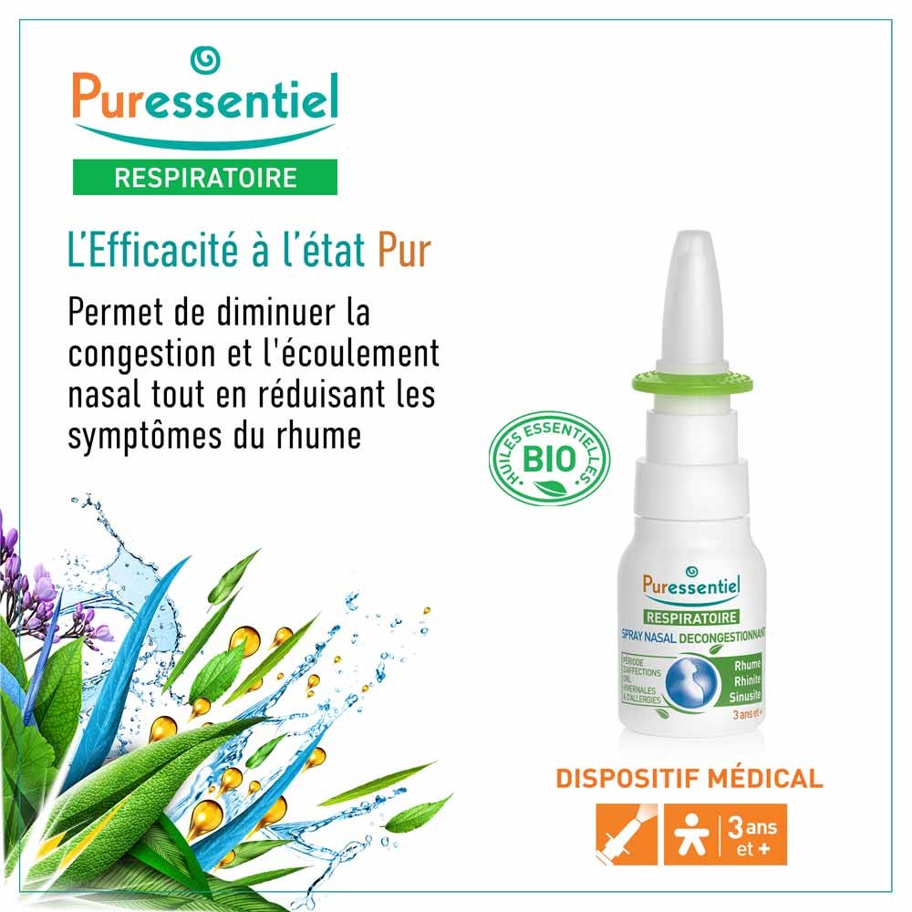 Puressentiel Respiratory Nasal Breathing Spray 30ml (1.01fl oz)