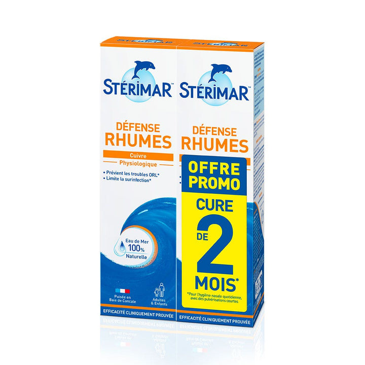 Sterimar Spray Nasal hygiene cold defences 2x 200ml (6.76fl oz)