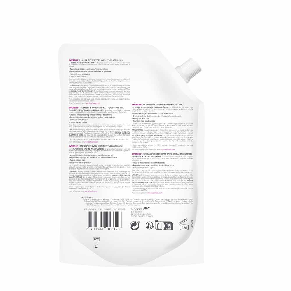 Saforelle Gentle Cleansing Refill 400 ml (13.53fl oz)