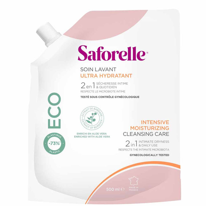 Saforelle Ultra hydrating eco-refill cleansing care special dryness 400 ml (13.53fl oz)