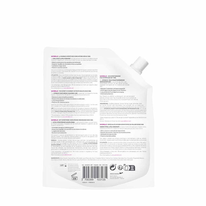 Saforelle Ultra hydrating eco-refill cleansing care special dryness 400 ml (13.53fl oz)