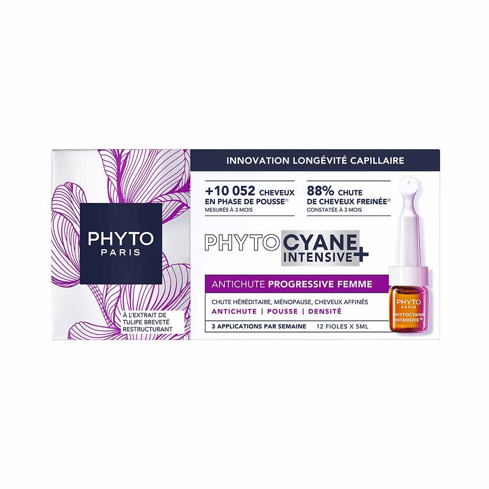 Phyto Paris Phytocyne Phytocyane Intensive+ Progressive Hair Loss for Men 12 ampoules 60ml (2.03fl oz)
