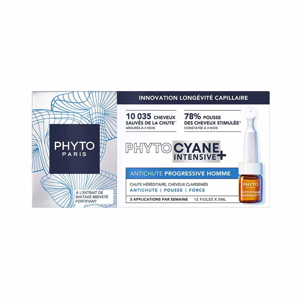 Phyto Paris Phytocyne Phytocyane Intensive+ progressive hair loss women 12 ampoules 60ml (2.03fl oz)