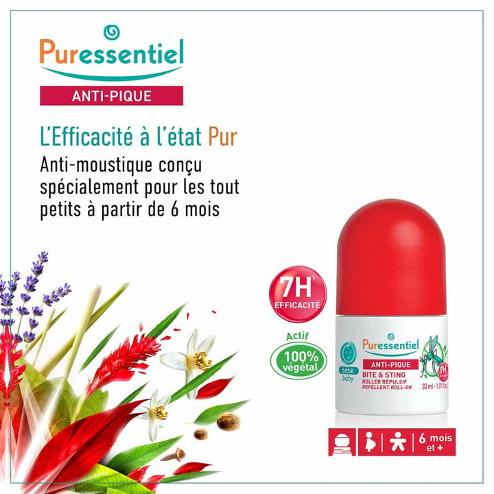 Puressentiel Repellents Anti-Sting Baby Repellent Roller 30ml (1.01fl oz)
