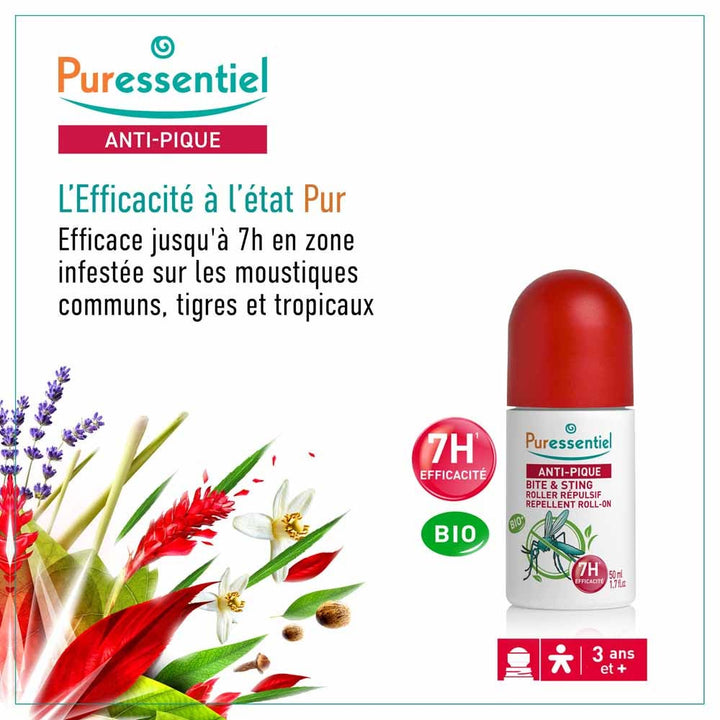 Puressentiel Repellents Anti-Sting Face & Body Repellent Roller 50ml (1.69fl oz)