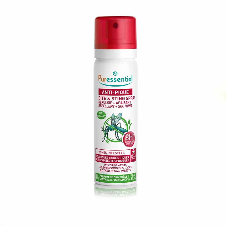 Puressentiel Repellents Mosquito repellent and soothing spray 75ml (2.54fl oz) - FrenchBeautyHub
