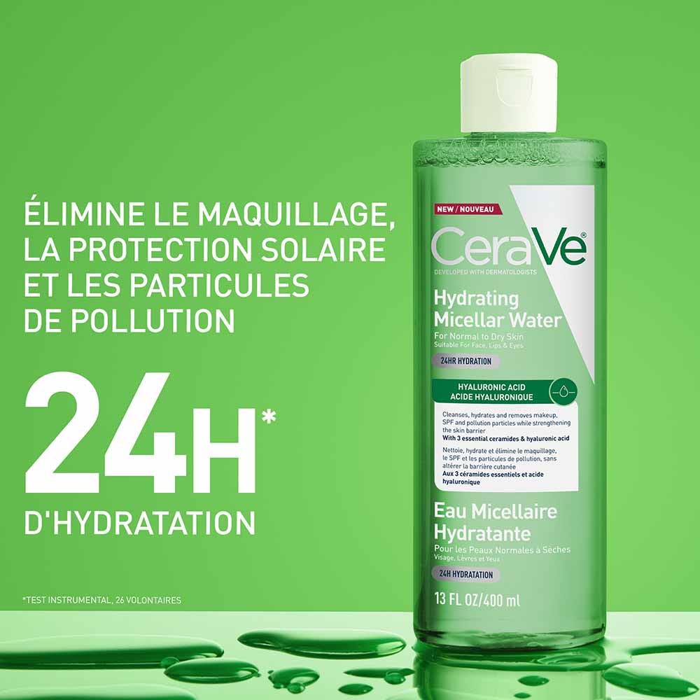 Cerave Hydrating micellar water normal to dry skin 400 ml (13.53fl oz)