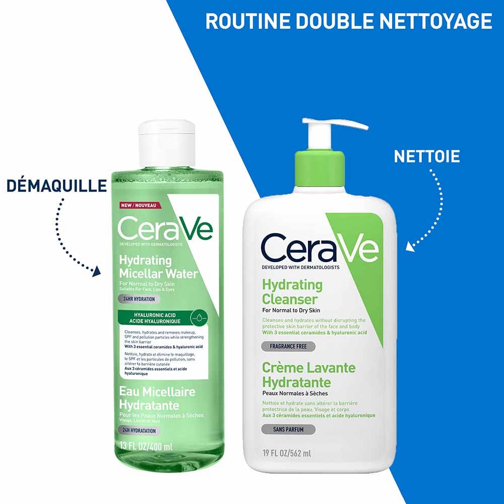 Cerave Hydrating micellar water normal to dry skin 400 ml (13.53fl oz)