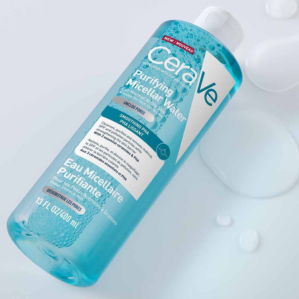 Cerave Purifying PHA Micellar Water for normal to oily skin 400 ml (13.53fl oz)