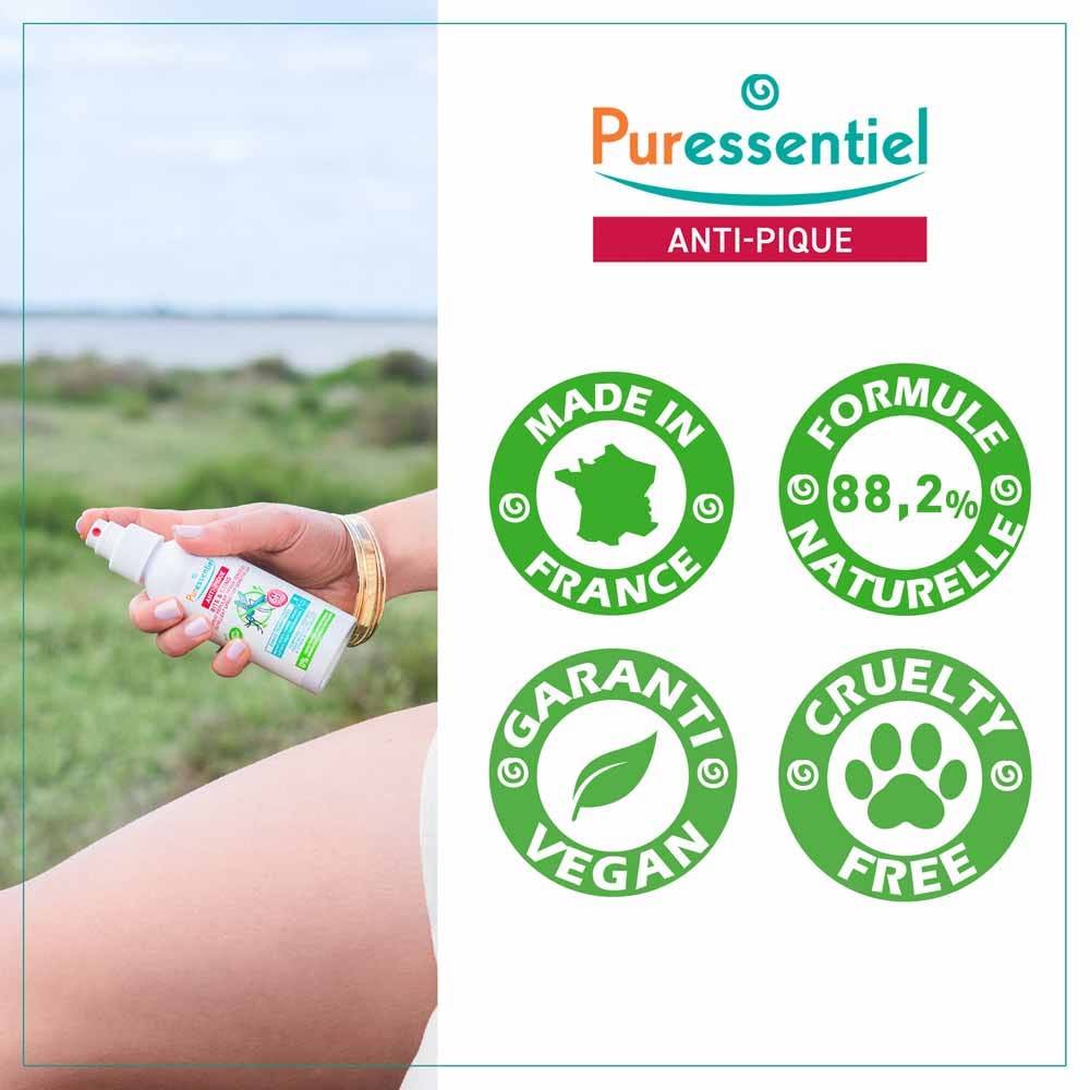 Puressentiel Repellents Family Repellent Spray Bite & Sting Temperate Areas 100ml (3.38fl oz)