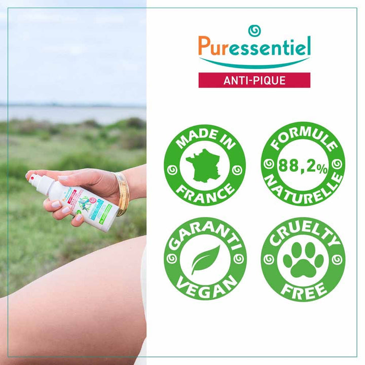 Puressentiel Repellents Family Repellent Spray Bite & Sting Temperate Areas 100ml (3.38fl oz)