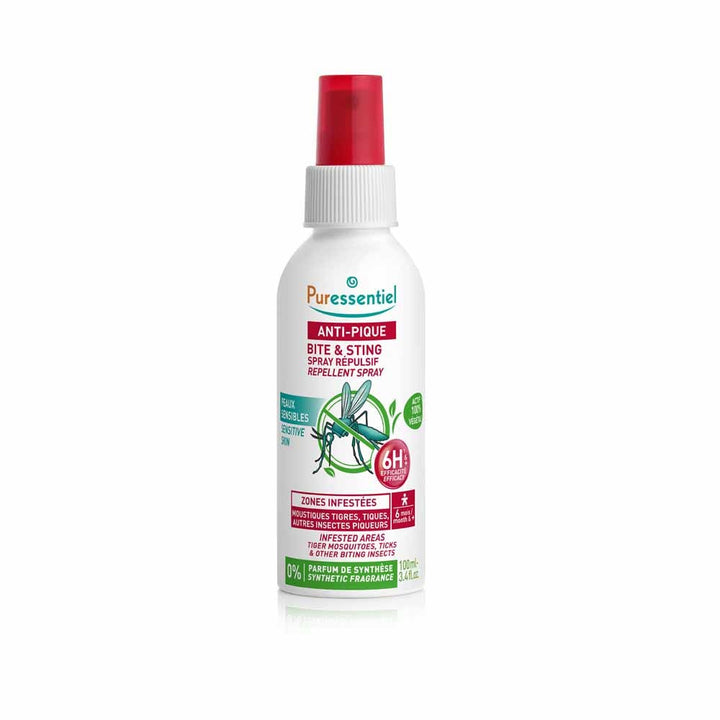 Puressentiel Repellents Family Repellent Spray Bite & Sting Temperate Areas 100ml (3.38fl oz)