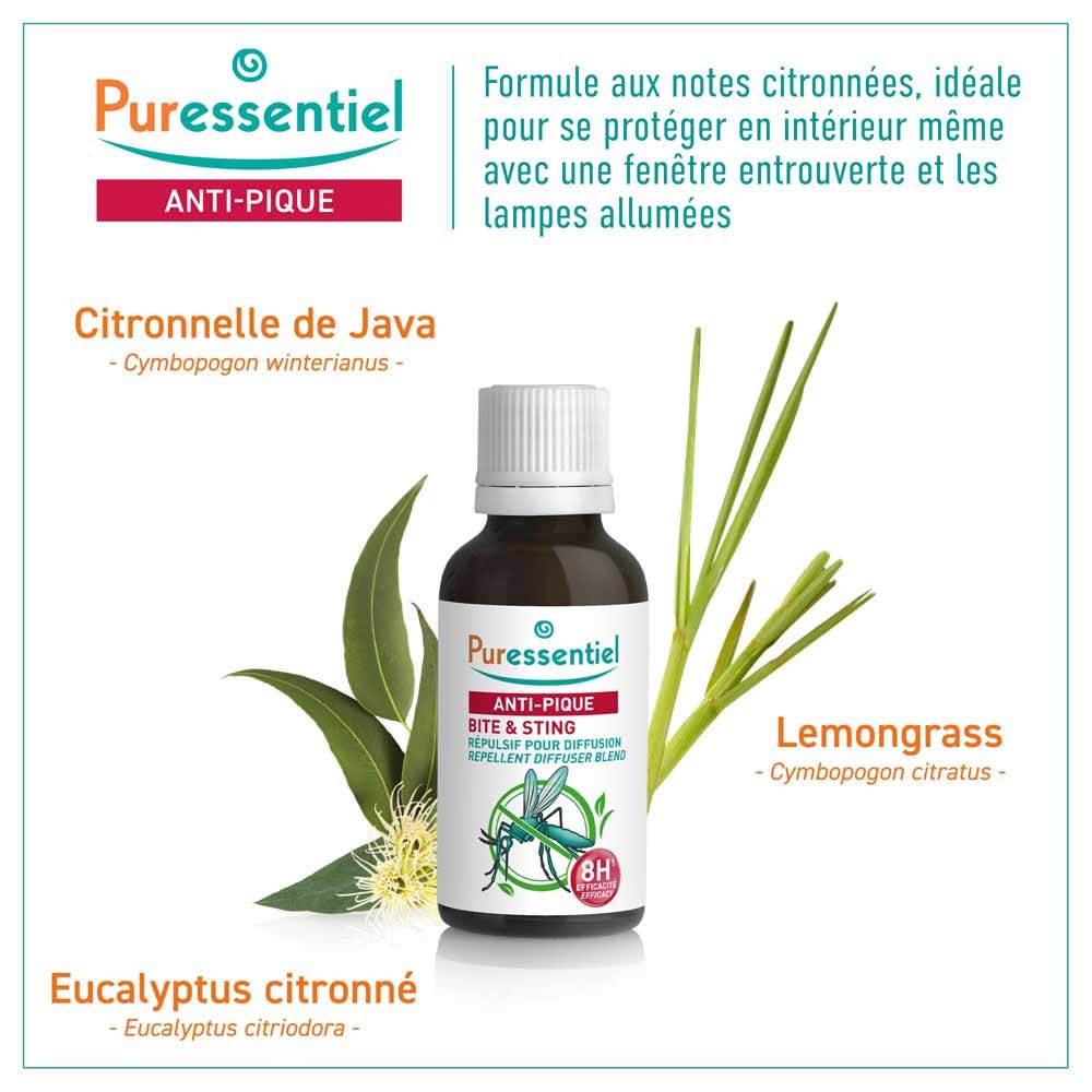 Puressentiel Repellents Anti-bite repellent for diffusion 30 ml (1.01fl oz)
