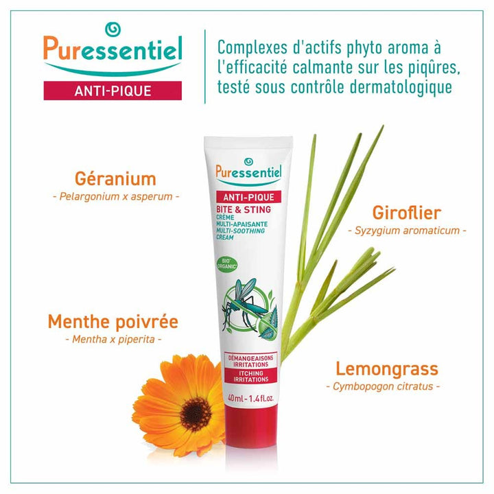 Puressentiel Repellents Puressentiel Anti-mosquito Sting Soothing Cream 40ml (1.35fl oz)