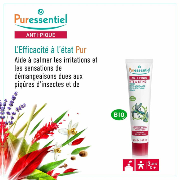 Puressentiel Repellents Puressentiel Anti-mosquito Sting Soothing Cream 40ml (1.35fl oz)