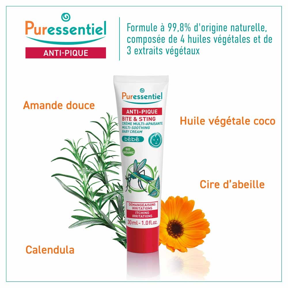 Puressentiel Repellents Anti-sting Multi Soothing Cream Baby 40ml (1.35fl oz)