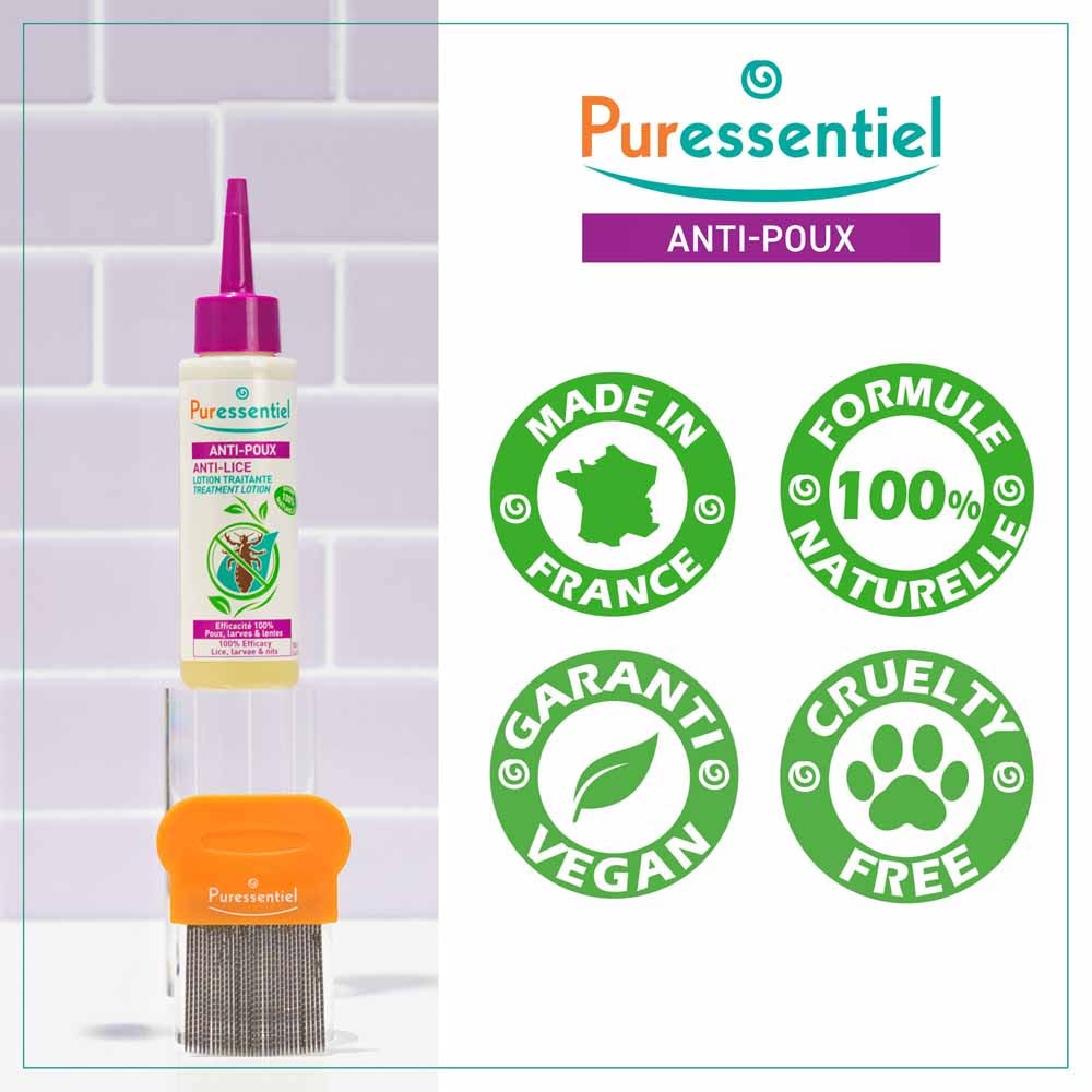 Puressentiel Anti-Lice Anti-lice Lotion + Comb 100 ml (3.38fl oz)