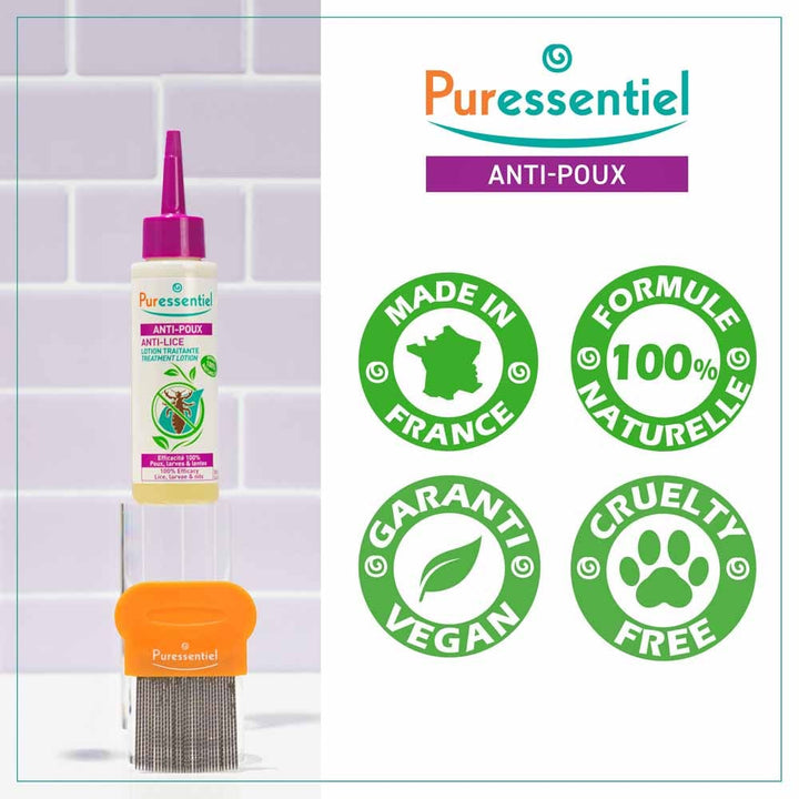 Puressentiel Anti-Lice Anti-lice Lotion + Comb 100 ml (3.38fl oz)