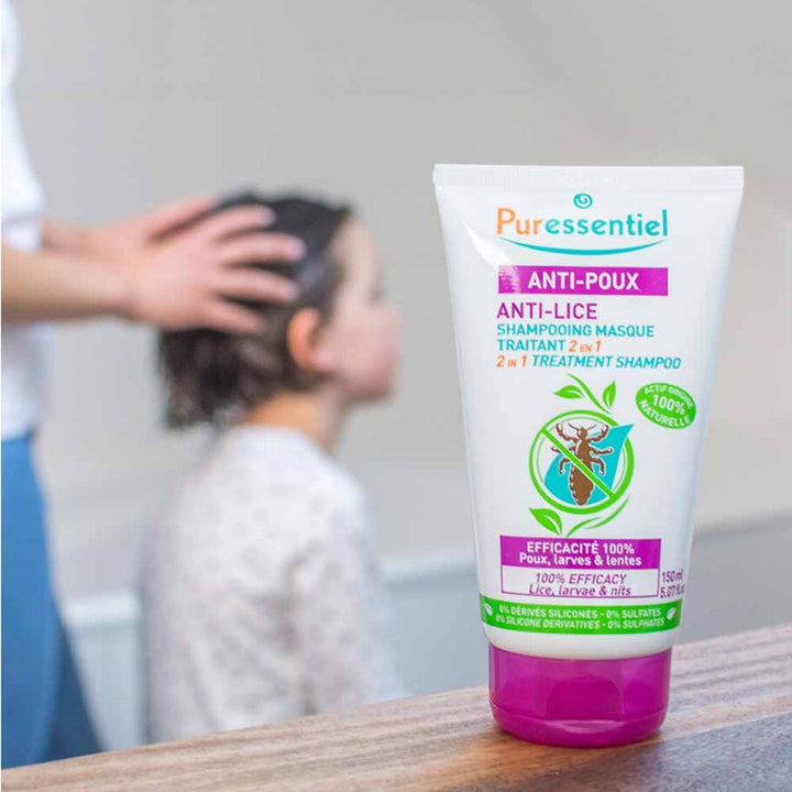 Puressentiel Anti-Lice 2-in-1 treating mask shampoo with comb 150 ml (5.07fl oz)