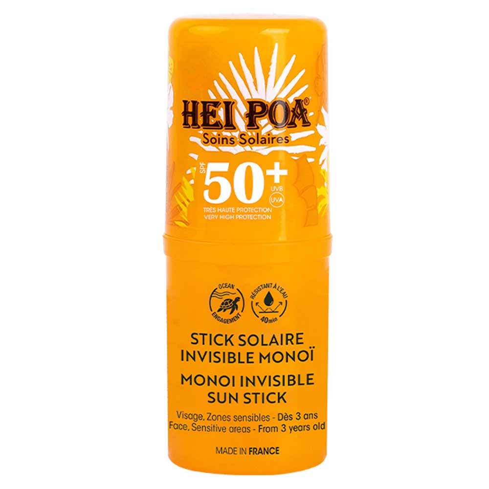 Hei Poa Invisible SPF50+ Monoï sun stick 15 g (0.53oz)