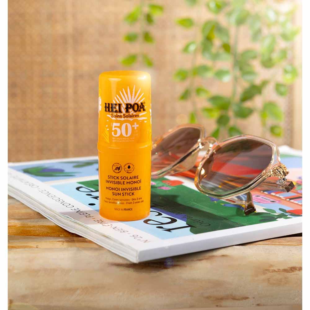 Hei Poa Invisible SPF50+ Monoï sun stick 15 g (0.53oz)